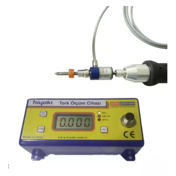 HİYOKİ HY-T  Transducer Torkmetre Kapasite 0,20 - 25,00 * 50,00  Nm Arası